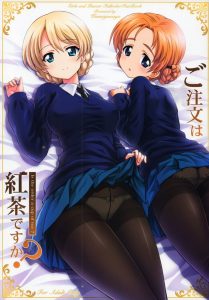 【ガルパン エロマンガ同人誌】オールカラーでアッサムやペコ、ダージリンやケイの乱交青姦セックスをどうぞ