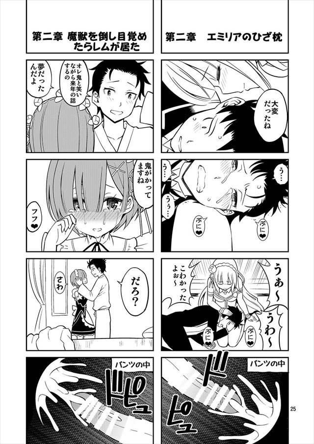 リゼロのエロ漫画25枚目