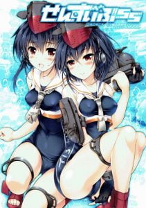 【エロ漫画 艦隊これくしょん】うむ！なかなか良い具合の格納庫だぞ！提督さんはイヨのオチンポ格納庫を気に入ったようです！スク水をズラしハメ！ｗ