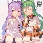 【アズレン】オールカラーイラスト集！ロリ娘達が指揮官とパコる作品ですが、個人的には如月＆睦月の幼稚園児コスの3Pハーレムが好きです♪