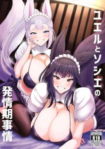 【グラブル】ユエルとソシエの発情期事情！グランと温泉宿に宿泊したユエルとソシエが露天風呂や寝室で3Pエッチ♡おま〇こくぱぁでち〇ぽのおねだりをしたり、ビキニメイドでアヘりまくっちゃうww