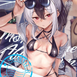 【ブルアカ】オールカラー同人誌♪光沢感のある大人びた水着でビーチに登場するカヨコ♡誰もいないビーチで先生と二人きりだったら夜まで待てずにやりたい放題しちゃうんですww