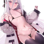 【ブルアカ】ケイ×いちゃラブ同人誌♪お仕事を頑張った先生の為にマイクロビキニ姿でご奉仕をするケイちゃん♡イラマをしたり、何度も生ハメ膣内射精をされてトロ顔が可愛すぎます♡
